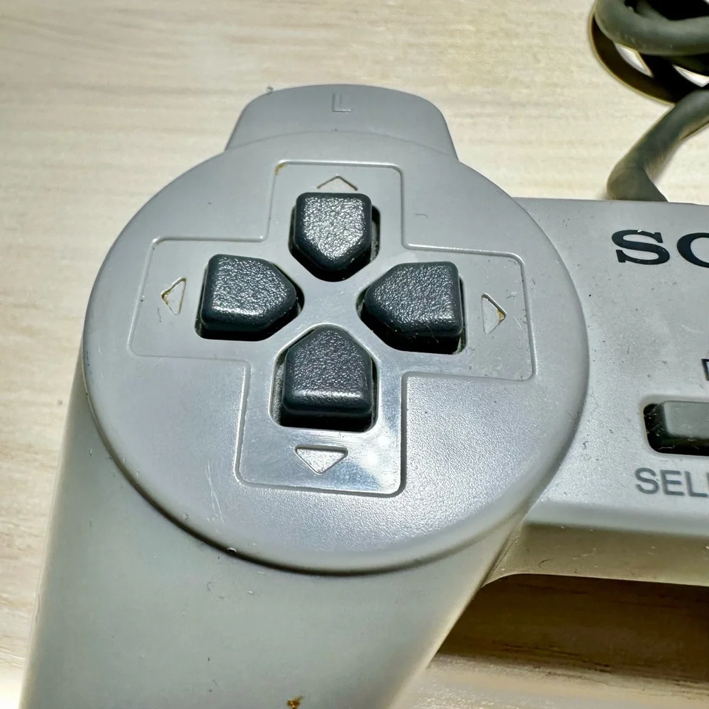 Sony PlayStation PS1 Controller SCPH 1080 Original OEM Gray UNTESTED